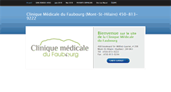Desktop Screenshot of cliniquedufaubourg.com