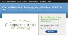 Tablet Screenshot of cliniquedufaubourg.com